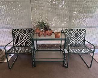 Vintage 5-Piece Metal Patio Set