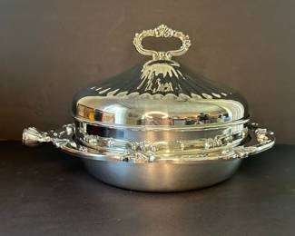 Silver Plated Covered Serving Dish