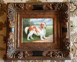 Cavalier King Charles Spaniel Portrait Oil Painting