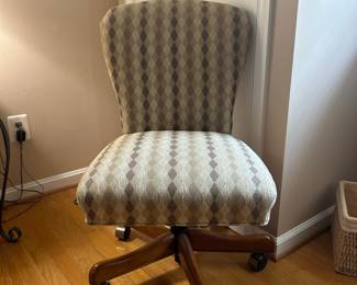 Vintage Upholstered Office Chair