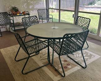 Vintage 5-Piece Metal Patio Set