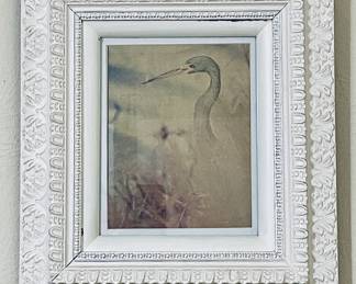 Original Frame, Watercolor Heron