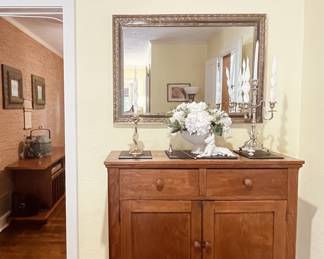 Antique Natural Cherry Jelly Cabinet, all original 
