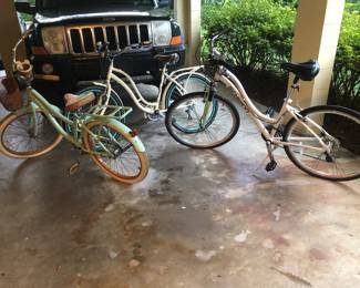 Three excellent bicycles. Two SCHWINN, one Huffy..
