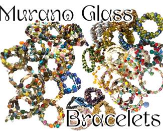 Costume Jewelry - Murano Glass Bracelets