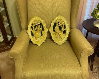 Pair (2) Wingback Chairs 