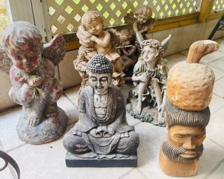 Tons of Statuary, Outdoor Decor and Pottery