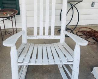 Total of (5) Large Cypress Rockers 