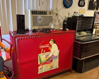 Coca-cola ad Bar with shelf