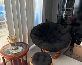 Chair and ottoman