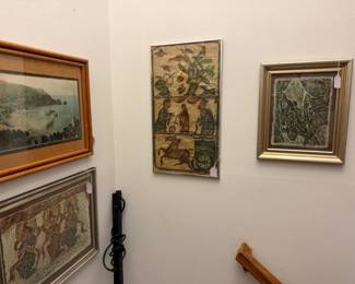 Original Stone Rubbings made in Taiwan, marked with Red Artist stamp