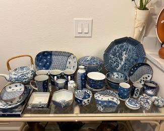 Japanese blue/white porcelain, Japanese tea ceremony