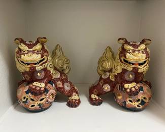 Japanese Satsuma Foo Dogs
