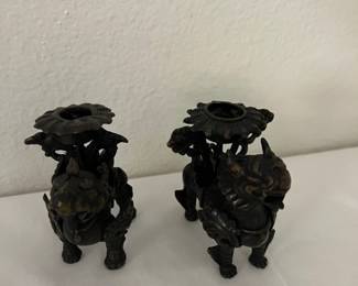 Antique tibetan temple dog
