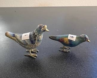 Vintage miniature cloissonne bird