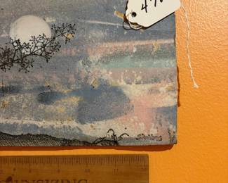 A478 - $20. Wall Plaque. Has Been Repaired! See photos. Measures 14.25" x 6". 