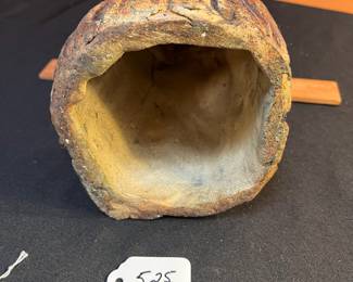 A525 - $175. Unsigned Pottery Sculpture. No info. Measures 6" x 16.5" tall. 