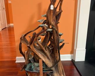 A172 - $450. Scott Coblentz : Cedar & Copper Waterfall. Measures 23" x 20" x 41" tall. 