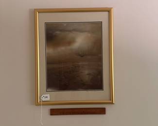 A244 - $50. Susan Dell Szajer: Fabric Art. Measures 17" x 21". 