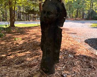 A654 - $225. Yard Sculpture Measures 11"w x 34" tall 