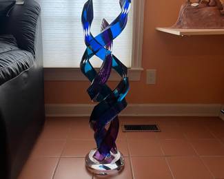 A347 - $450 . Will Grant: Acrylic Abstract Sculpture. Measures 8.5" x 37" tall. 