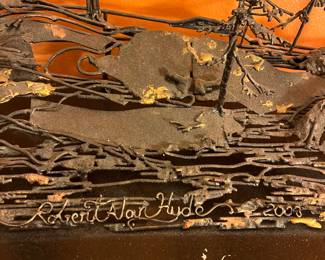 A269 - $550. Robert Hyde : Metal Wall Sculpture. Measures 53" x 8" x 44" tall