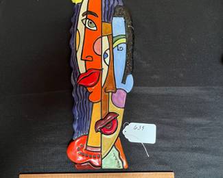 A639 - $225. Elliot Hubbard "In Love". Measures 6" x 17" tall. 