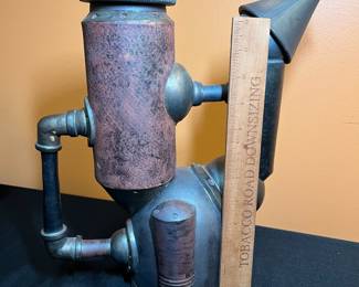 A504 - $275. Andrew Massey. Industrial Vessel Teapot. Measures 13.5" x 14" tall. 