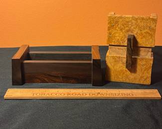 A474 - $75. Wood Box. Measures 7.5" x 4" x 3.25" tall. 