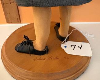 A74 - $140. Debora Herclei Designs: Mrs. Faye Doll