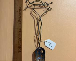 A26 - $125. Sue Sachs: Silver & Copper Spoon. Measures 5" x 11.5". 