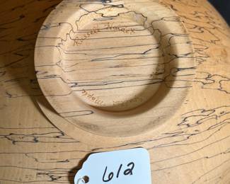 A612 - $50. Russell Haldet. Spalted Maple Bowl. 12" x 4.5" tall