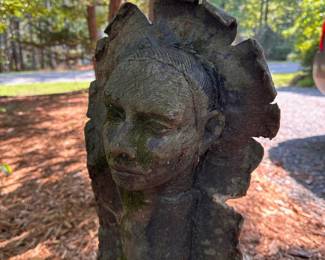 A654 - $225. Yard Sculpture Measures 11"w x 34" tall 