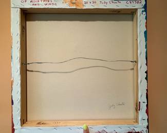 A308 - $550. Judy Choate : Mountain & Wind Abstract. Measures 20" x 20". 