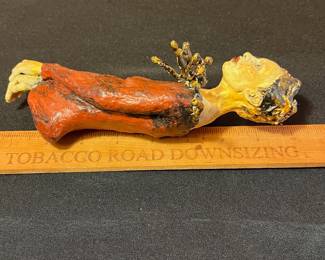 A465 - $75. Lady Sculpture: Medusa looking neck. Unsigned, no marks. Measures 4" x 7.25" tall. 