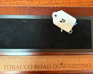 A20 - $225. Phil Weber: Ebony and Spalted Maple Trinket Box. Measures 8" x 3" x 1.75" tall. 