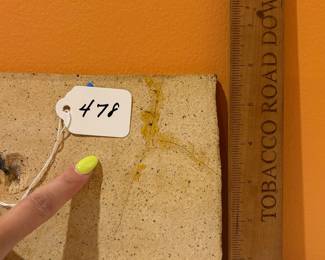 A478 - $20. Wall Plaque. Has Been Repaired! See photos. Measures 14.25" x 6". 