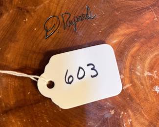 A603 - $50. D. Rupard Wooden Puzzle Box. Measures 6.25" w x 9.5" d x 7" tall