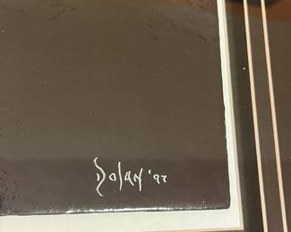 A76 - $250. David Dolan: Nitrocellulose Lacquer.  Measures 27.5" x 23.5". 