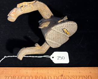 A250 - $145. Bee Hive Pottery Teapot. Signed Jackson ?. 