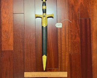 A609 - $60. Replica of a King Solomon sword. Measures 5.5" x 22"