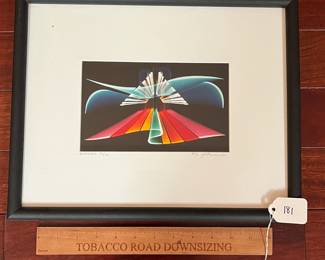A181 - $50. A. Pietersen. 1991. Rhapsodic 24/50 signed print. Measures 15" x 12". 