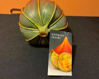 A464 - $950. Kathleen Dustin: Wearable Art. Polymer Clay Evening Bag. Measures 4.25" x 8" tall. 