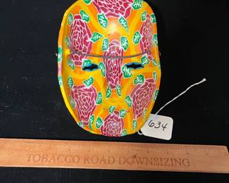 A634 - $40. Polymer Clay Mask. Unsigned.