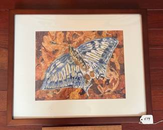 A479 - $40. Kitty Mecham Butterfly. Measures 21.5" x 17.5". 