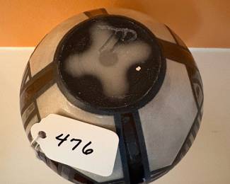 A476 - $30. Pottery Vase Signed "TP". 