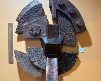 A293 - $100. Milton Hall "Mayan Dreams". Measures 20.5" x 30" x 6.25" deep. 
