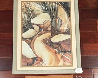 A568 - $25. Jody Bergsma Print - "Wind Along The Shore". Measures 17.5" x 21.5". 