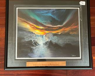 A76 - $250. David Dolan: Nitrocellulose Lacquer.  Measures 27.5" x 23.5". 