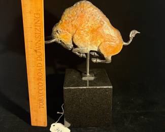 A343 - $950. Star Liana York : Altimira Bronze Bison. Measures 9" x 11" tall. 